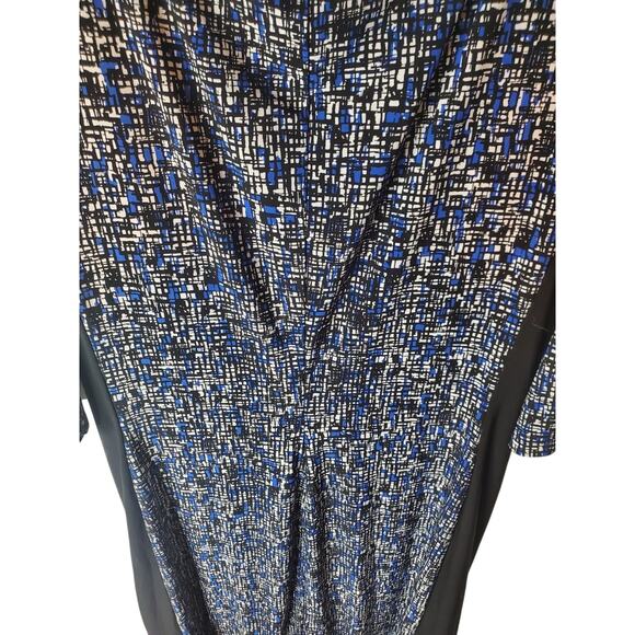 LAUREN Ralph Lauren Black/Black/White Sheath Dress, 20W - Picture 4 of 6